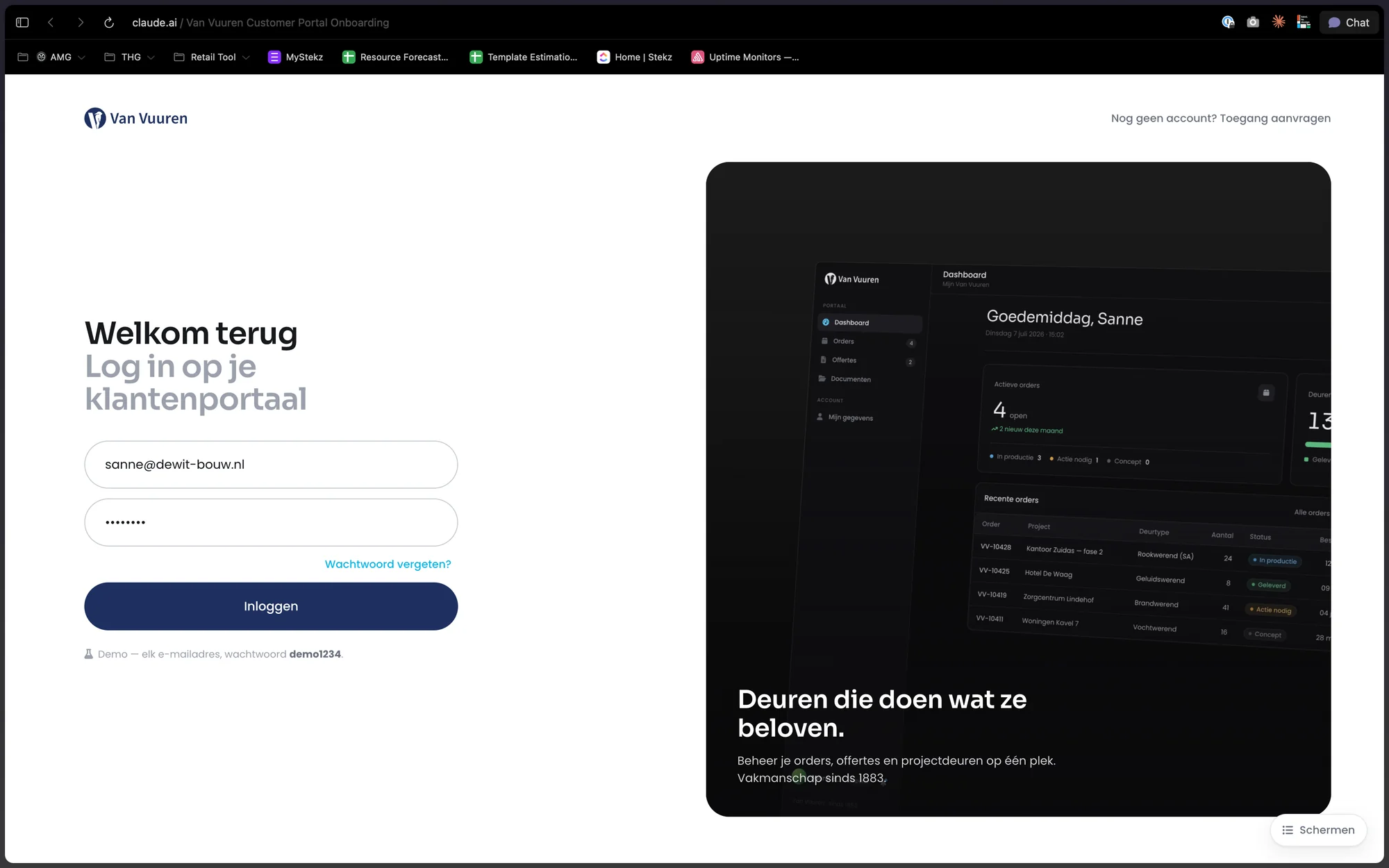 Order & Delivery Portal — onboarding